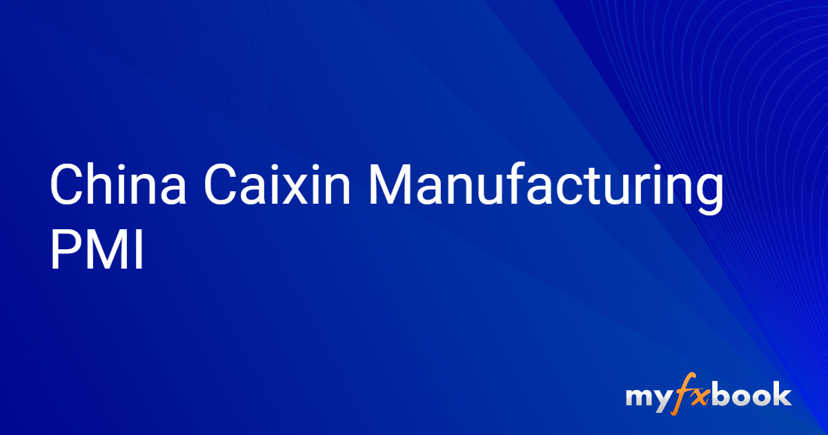 China Caixin Manufacturing PMI