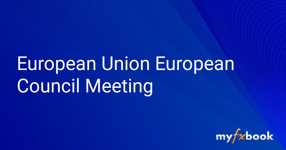 European Union European Council Meeting