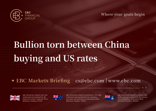 EBC Markets Briefing | Bullion torn between China buying and US rates