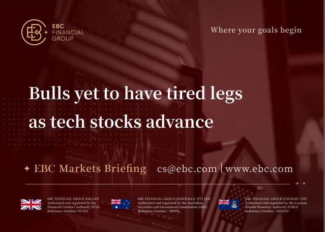 EBC Markets Briefing | Bulls yet to have tired legs as tech stocks advance