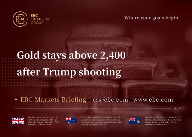 EBC Markets Briefing | Gold stays above 2,400 after Trump shooting