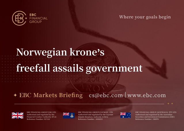 EBC Markets Briefing | Norwegian krone’s freefall assails government