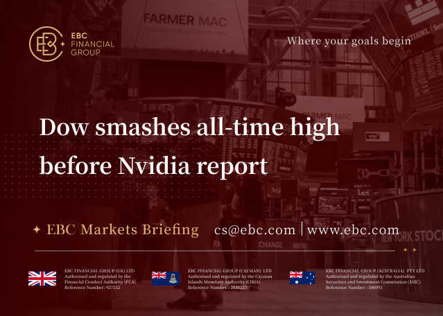 EBC Markets Briefing | Dow smashes all-time high before Nvidia report