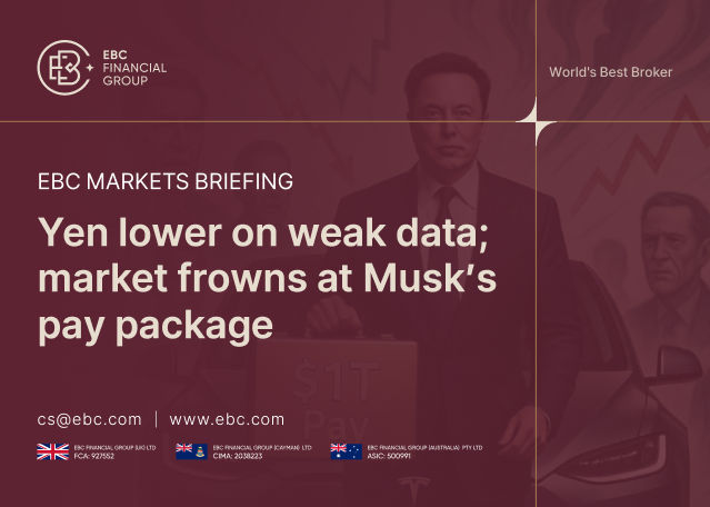 EBC Markets Briefing | Yen lower on weak data; market frowns at Musk's pay package