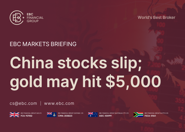 ​EBC Markets Briefing | China stocks slip; gold may hit $5,000