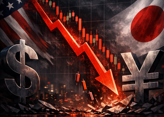 USD/JPY Faces Sharp Sell-Off and Downside Gap:  Could a Trend Reversal Be Coming?