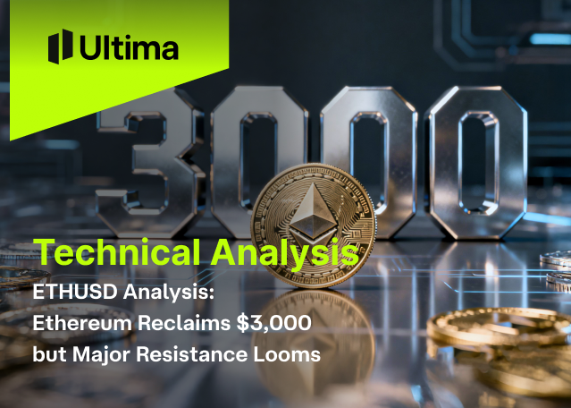 ETHUSD Trades Above $3,000, Next Move Matters