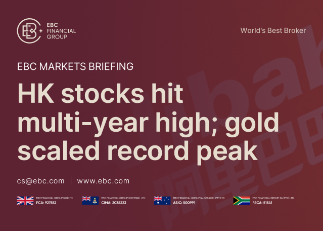 ​EBC Markets Briefing | HK stocks hit multi-year high; gold scaled record peak