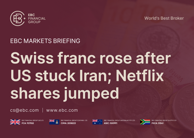 ​EBC Markets Briefing | Swiss franc rose after US stuck Iran; Netflix shares jumped