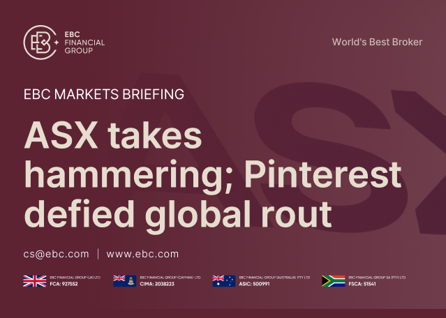 ​EBC Markets Briefing | ASX takes hammering; Pinterest defied global rout