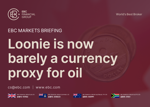 EBC Markets Briefing | Loonie is now barely a currency proxy for oil EBC Markets Briefing | Loonie is now barely a currency proxy for oil