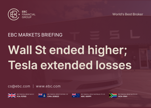 EBC Markets Briefing | Wall St ended higher; Tesla extended losses EBC Markets Briefing | Wall St ended higher; Tesla extended losses