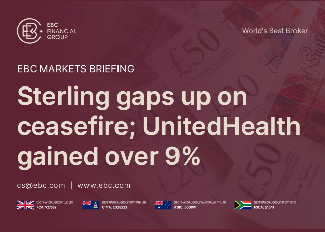 EBC Markets Briefing | Sterling gaps up on ceasefire; UnitedHealth gained over 9% EBC Markets Briefing | Sterling gaps up on ceasefire; UnitedHealth gained over 9%