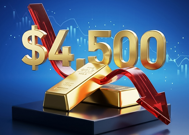 Today Technical Analysis: Gold falls to $4,500 as the US dollar index shows renewed strength Today Technical Analysis: Gold falls to $4,500 as the US dollar index shows renewed strength