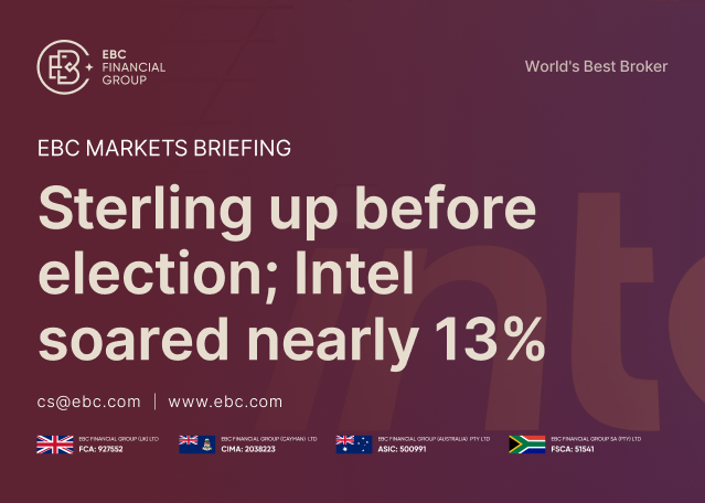 EBC Markets Briefing | Sterling up before election; Intel soared nearly 13% EBC Markets Briefing | Sterling up before election; Intel soared nearly 13%