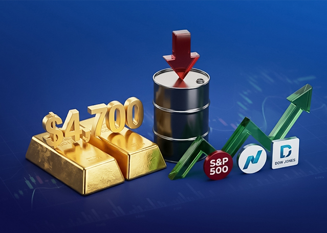 Weekly Analysis: Oil prices drop on renewed optimism of a US-Iran peace deal. Gold settles above $4,700 and US indices at all-time highs