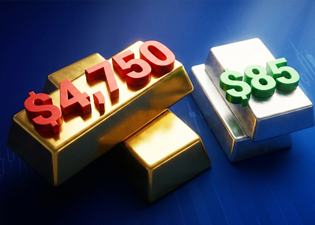 Today Technical Analysis: Gold faces resistance around $4,750. Silver settles above $85