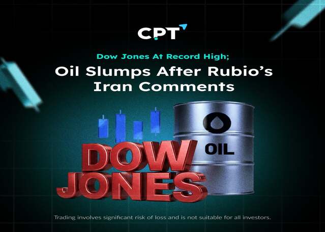 Dow Jones at Record High; Oil Slumps After Rubio&rsquo;s Iran Comments