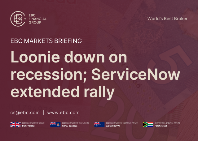 EBC Markets Briefing | Loonie down on recession; ServiceNow extended rally EBC Markets Briefing | Loonie down on recession; ServiceNow extended rally