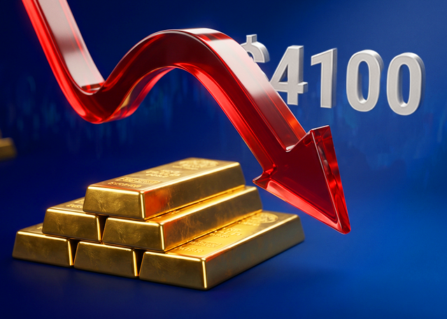 Today Technical Analysis: Gold falls below $4,100 and nears its yearly low as the USD pushes higher