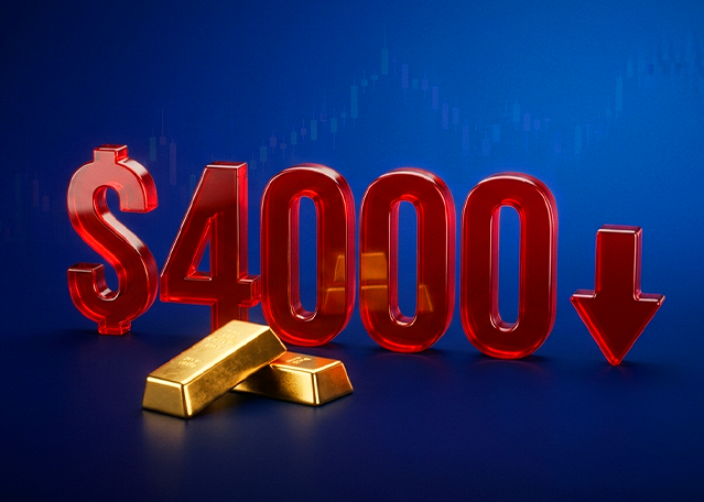 Today Technical Analysis:  Gold falls below $4,000 for the first time since November 2025