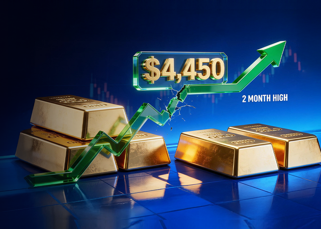 Today Technical Anlysis: Gold breaks two-month high as it reaches $4,450 Today Technical Anlysis: Gold breaks two-month high as it reaches $4,450