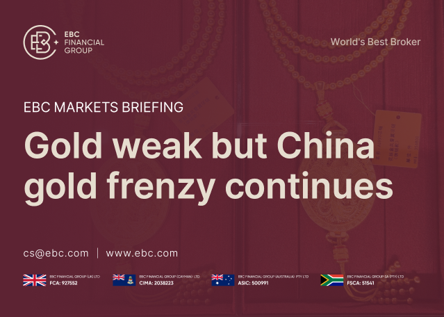 EBC Markets Briefing | Gold weak but China gold frenzy continues EBC Markets Briefing | Gold weak but China gold frenzy continues